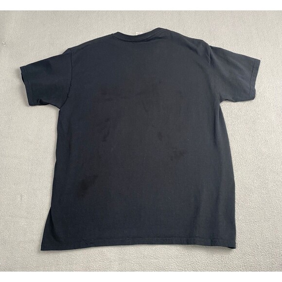 Highland-Springs Football Logo Men's T Shirt size L Black Short Sleeve,Gildan - Picture 10 of 11